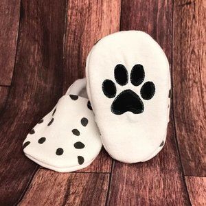 Baby Bootie Shoes, Dalmatian, Baby Shower Gift, Infant Puppy Dog Costume,
